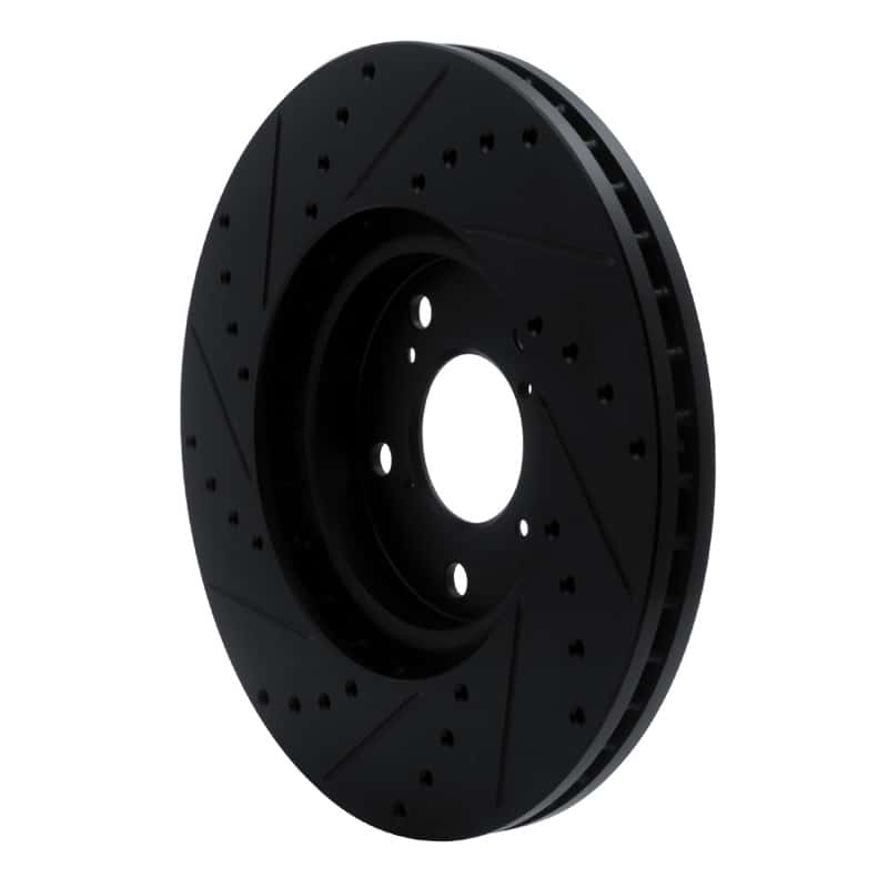 R1 Concepts — R1 06-14 Honda Ridgeline Front Right Drilled & Slotted Black Brake Rotor
R1 Brake Rotor Drill - view 4