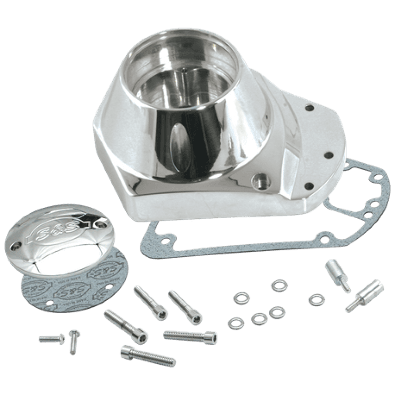 S&S Cycle — S&S Cycle 73-92 BT Billet Ignition Cover Gearcover - Chrome - view 2