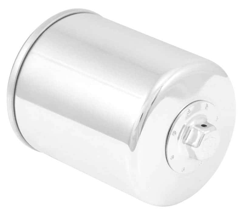 K&N Engineering — K&N Harley-Davidson 3in OD x 4.063in H Chrome Oil Filter - view 1