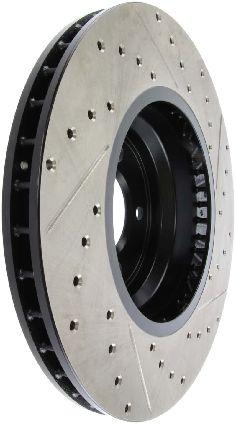 Stoptech — StopTech 07-09 BMW 335 (E90/E92/E93) Slotted & Drilled Right Front Rotor
Slot/Drill Rotor - view 1