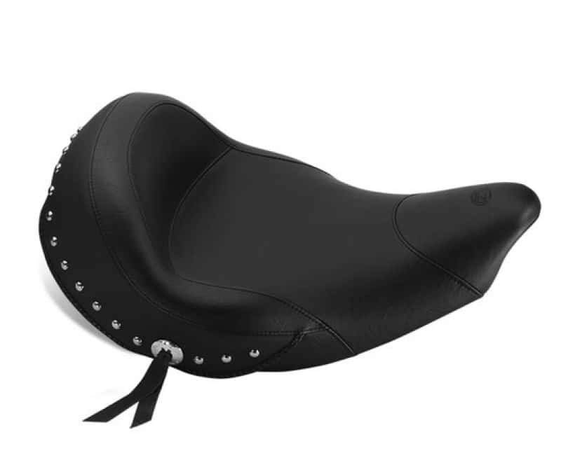 Mustang Motorcycle — Mustang 14-21 Indian Chieftain, Chief, Dark Horse, Vintage Standard Tour Solo Seat w/Studs - Black - view 1