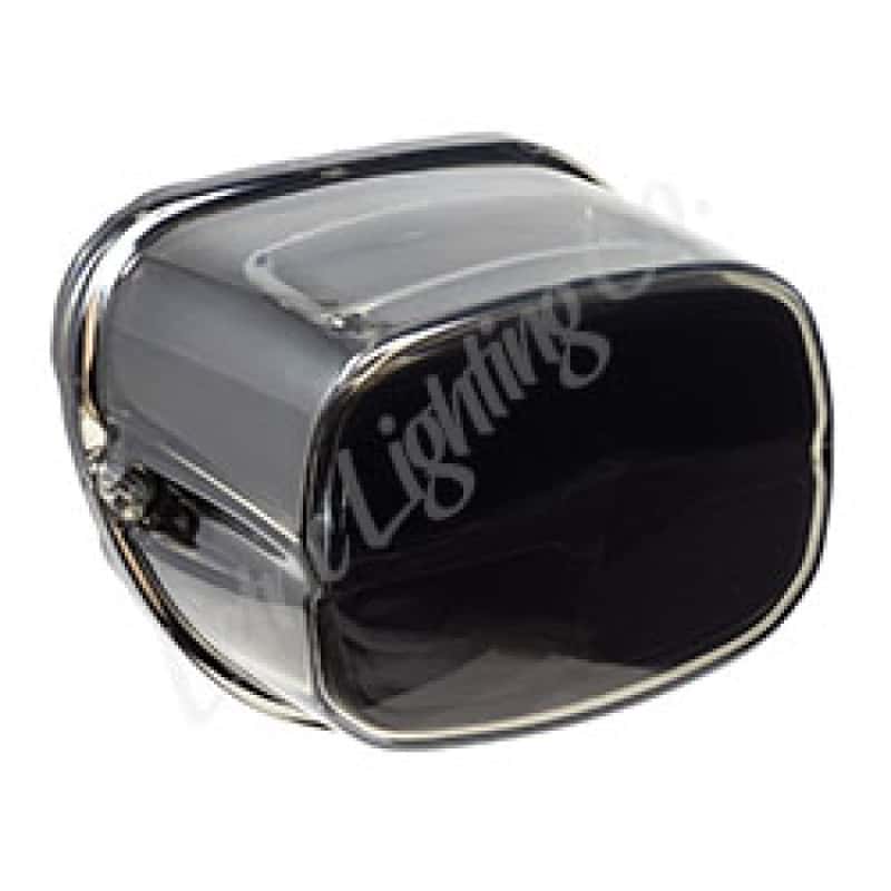 Letric Lighting — Letric Lighting 1999+ OEM Sq Back Model Squareback LED Taillight - Black (Chrome Housing/Clear Lens) - view 2