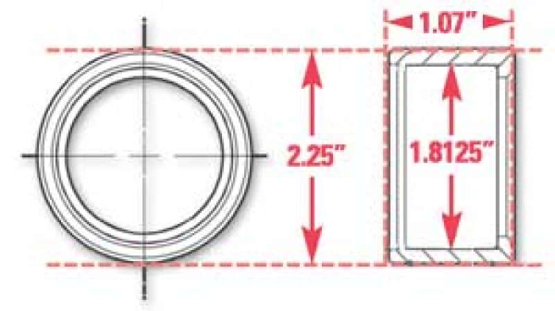 SPC Performance — SPC Performance Weld-In Ring Kit 1.81 in. ID
WELD-IN RING
FAB PART - view 4