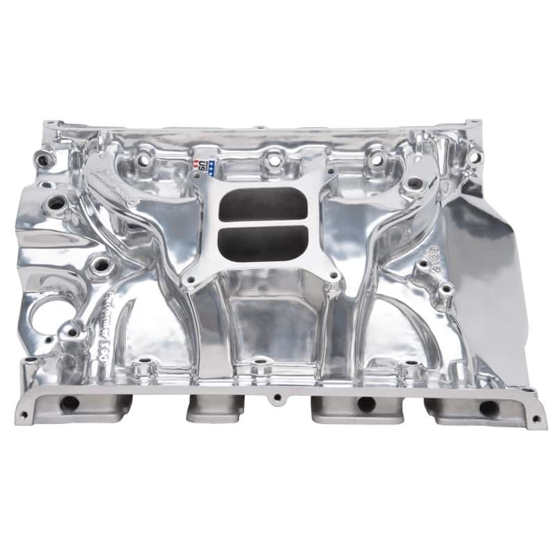 Edelbrock — Edelbrock Performer 390 w/ O EGR Polished Manifold
MANIFOLD - view 1