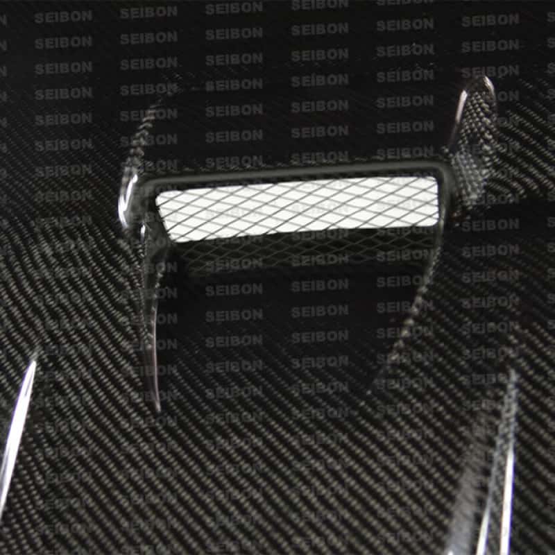 Seibon — Seibon 08-09 Mitsubishi Lancer (CYA4/5A) DV Style Carbon Fiber Hood - view 2