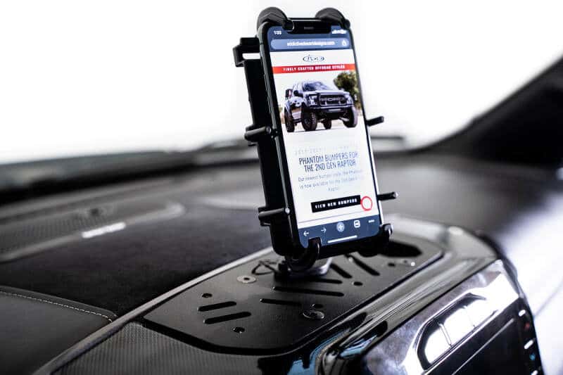 Addictive Desert Designs — Addictive Desert Designs 21-23 Dodge Ram TRX Digital Device Dash Mount
Cell Phone Holder - view 2