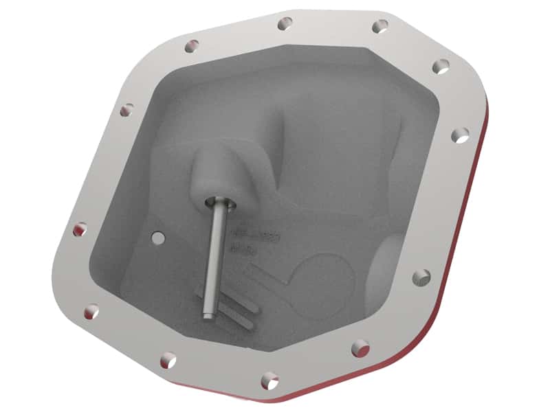 aFe — aFe Pro Series Front Differential Cover Red 2018+ Jeep Wrangler (JL) V6 3.6L (Dana M186)
Differential Cover - view 3