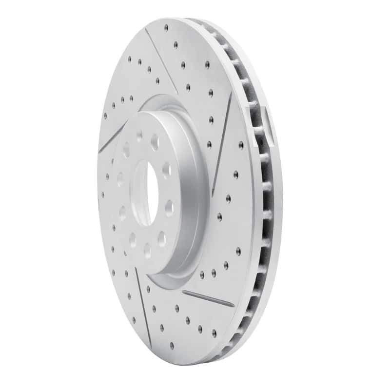 R1 Concepts — R1 18-25 Volkswagen Atlas Front Right Drilled & Slotted Geo-Carbon Rotor - view 2