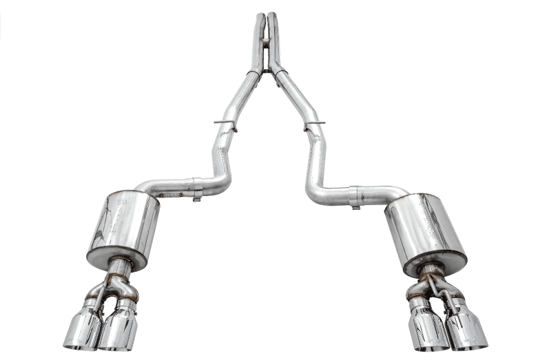 AWE Tuning — AWE Tuning 2015+ Dodge Challenger 6.4L/6.2L Non-Resonated Touring Edition Exhaust - Quad Silver Tips
Touring Exhaust - view 1