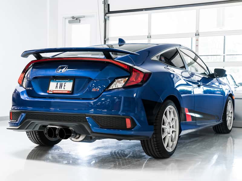 AWE Tuning — AWE Tuning 2016+ Honda Civic Si Track Edition Exhaust w/Front Pipe & Dual Diamond Black Tips
Track Exhaust - view 3