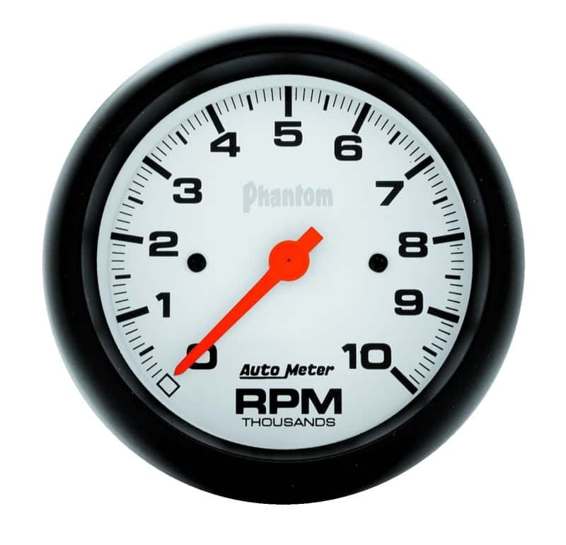 AutoMeter — Autometer Phantom 3-3/8in 10000 PRM In-Dash Single Range Tachometer
3-3/8" TACH, 10,000 - view 1