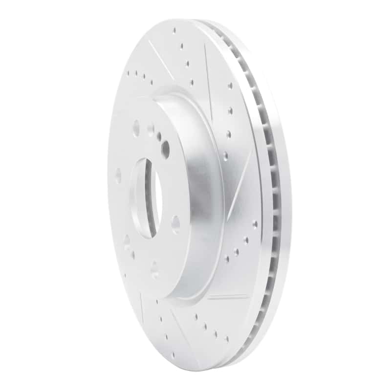 R1 Concepts — R1 2019-2026 Cadillac Vistiq Front Right Drilled & Slotted Silver Brake Rotor
R1 Brake Rotor Drill - view 2