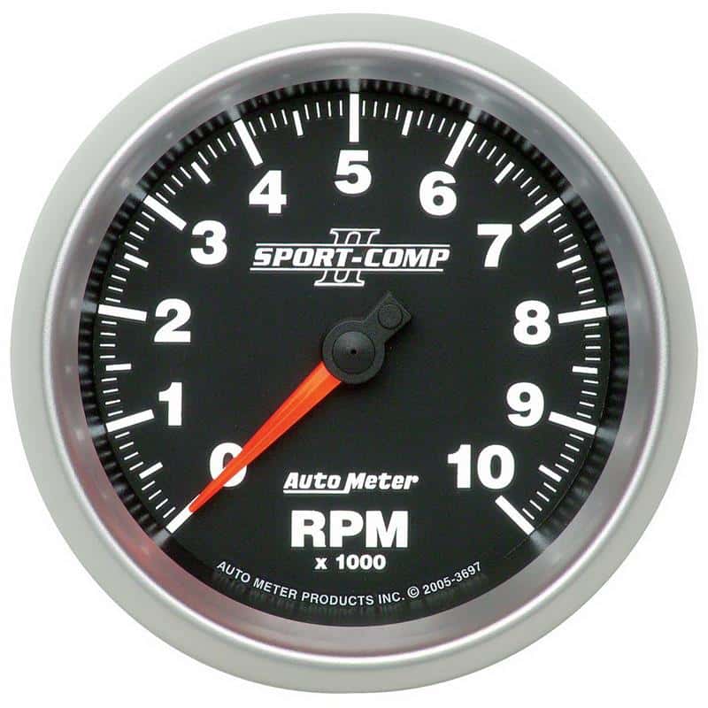 AutoMeter — Autometer Sport-Comp II 3-3/8in 10K RPM In Dash Tachometer
3-3/8" TACH, 10,000 - view 2