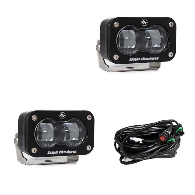Baja Designs — Baja Designs Universal S2 SAE Spot LED (Pair) - Clear - view 1
