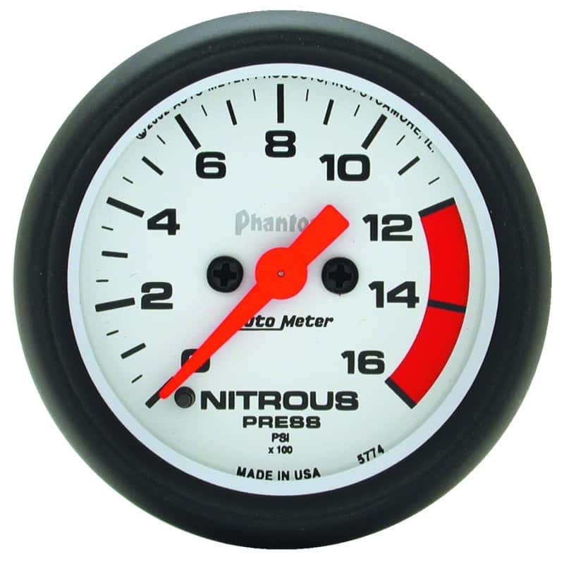 AutoMeter — Autometer Phantom 2-1/16in 1600 PSI Digital Stepper Motor Nitrous Pressure Gauge
2" NITROUS, 0-1600 P - view 1