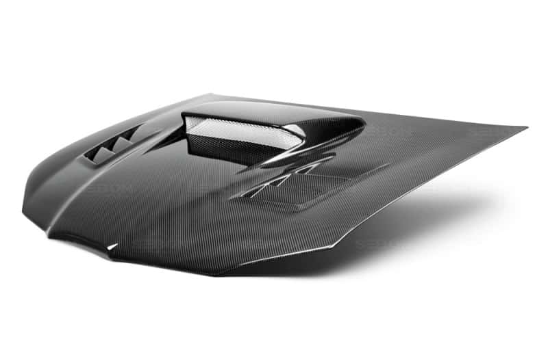 Seibon — Seibon 06-07 Subaru WRX/STi CWII Carbon Fiber Hood - view 3