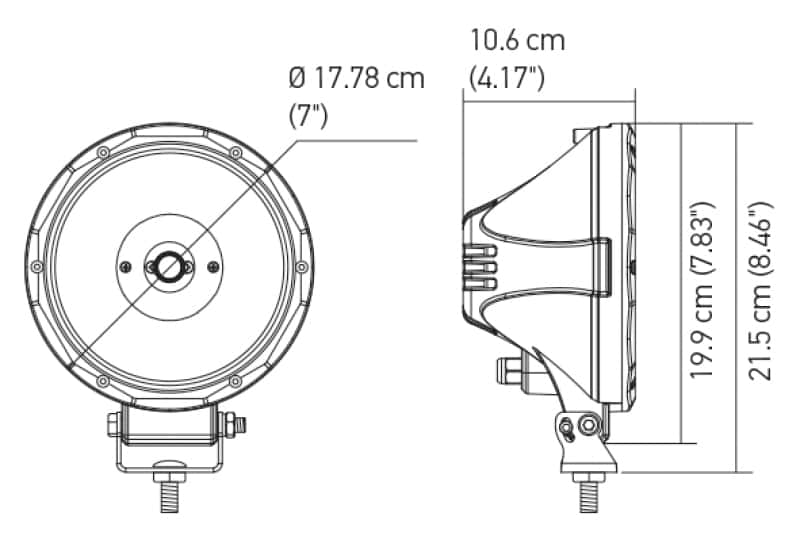 Hella — Hella Value Fit 7in Light - 30W Round Spot Beam - LED - view 8