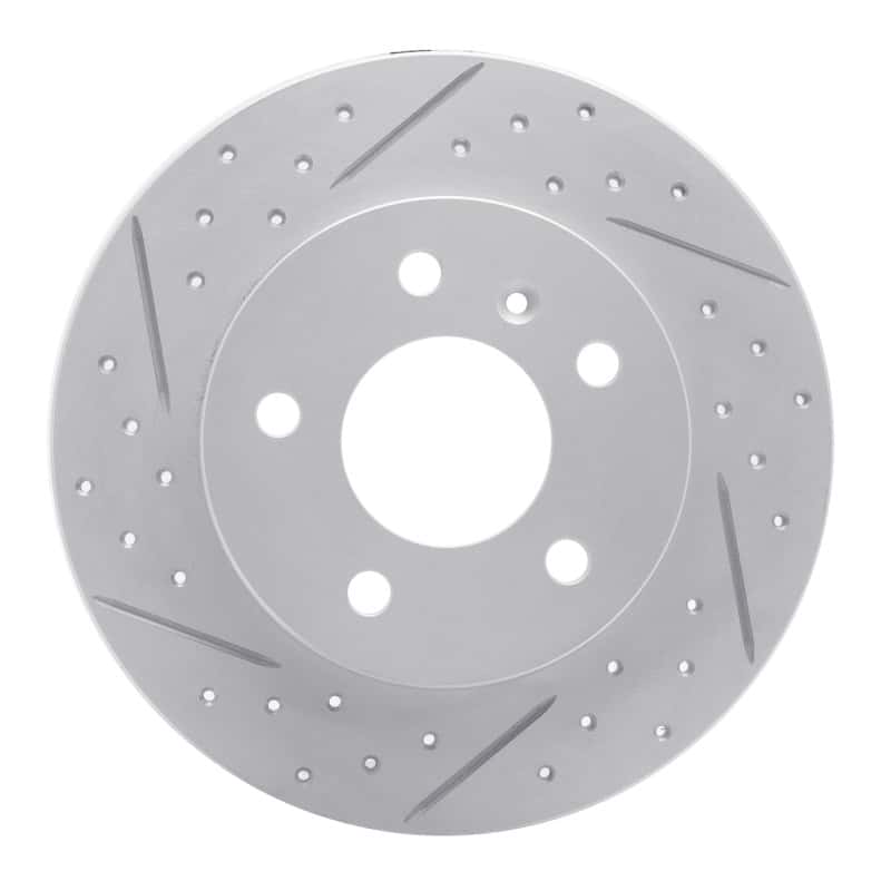 R1 Concepts — R1 04-16 Buick Lacrosse Rear Right Drilled & Slotted Geo-Carbon Rotor - view 1