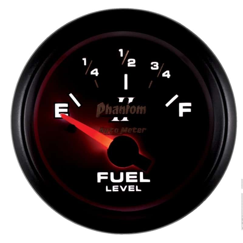AutoMeter — Autometer Phantom 2-1/16in 0-90 OHM Fuel Level Gauge
2-1/16" FUEL LEVEL, - view 4