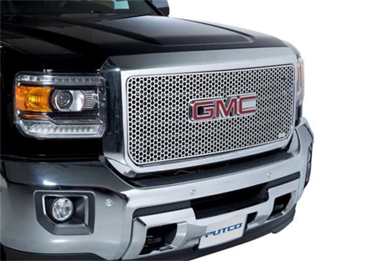Putco — Putco 15-19 GMC Sierra HD (Does not Fit in All Terrain Model) Punch Stainless Steel Grilles
Grille Insert - view 3