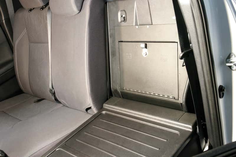 Tuffy Products — Tuffy 05-23 Toyota Tacoma Behind Seat Cubby Cover W/ Combo Lock
Cubby Cover - view 7
