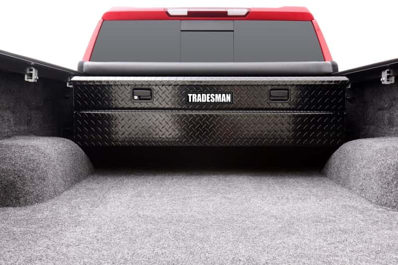 Tradesman — Tradesman Aluminum Flush Mount Truck Tool Box (56in.) - Black - view 8
