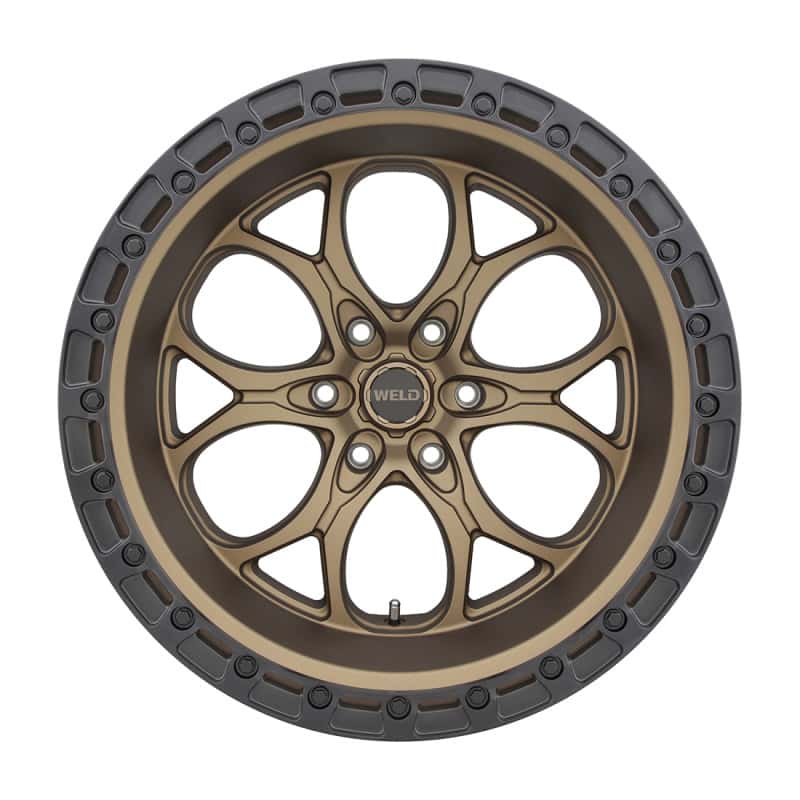 Weld — Weld Off-Road W106 20X10 Ledge 6X139.7 ET-18 BS4.75 Satin Bronze / Black Ring 106.1 - view 1