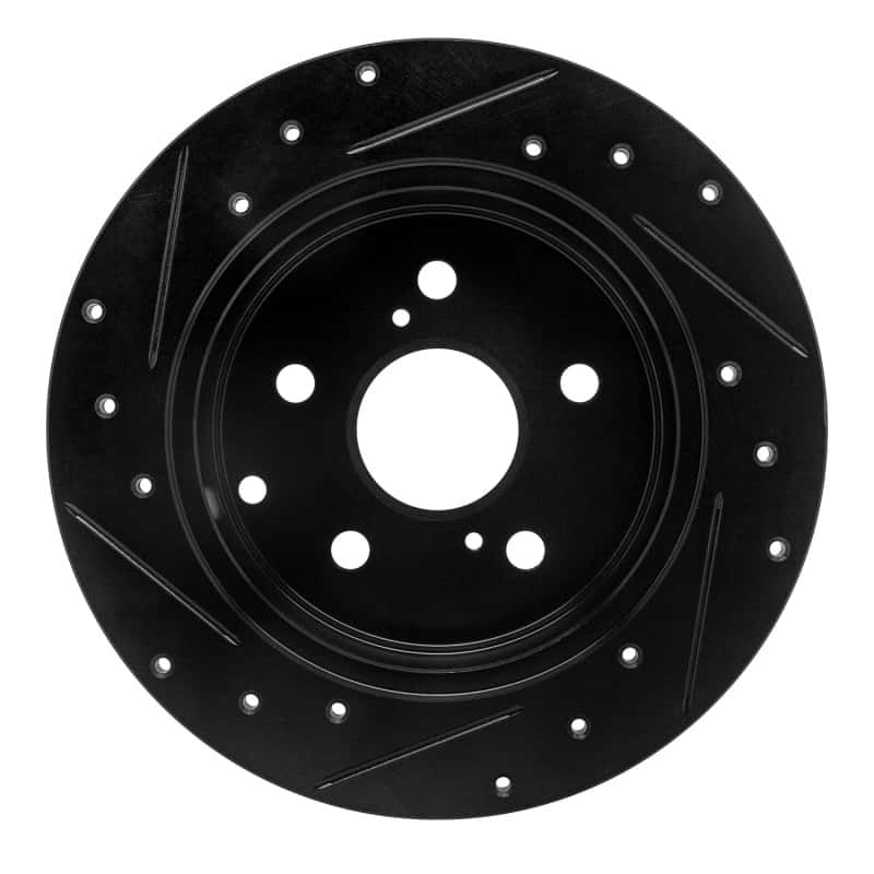 R1 Concepts — R1 06-18 Lexus HS250H Rear Right Drilled & Slotted Black Brake Rotor
R1 Brake Rotor Drill - view 5