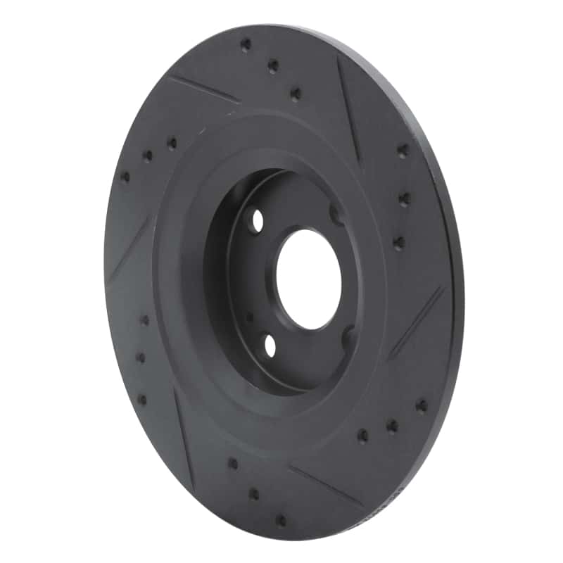 R1 Concepts — R1 2016-2025 Fiat 124 Spider Rear Left Drilled & Slotted Black Brake Rotor
R1 Brake Rotor Drill - view 4