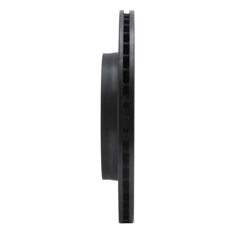 R1 Concepts — R1 08-11 Saab 9-3 Rear Left Drilled & Slotted Black Brake Rotor
R1 Brake Rotor Drill - view 3