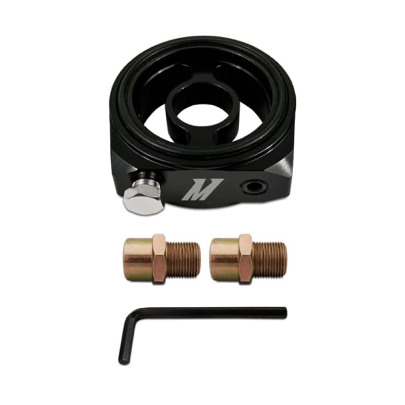 Mishimoto — Mishimoto Oil Sandwich Plate Adapter with 3 x 1/8in NPT Ports
Oil Cooler Adapter - view 2