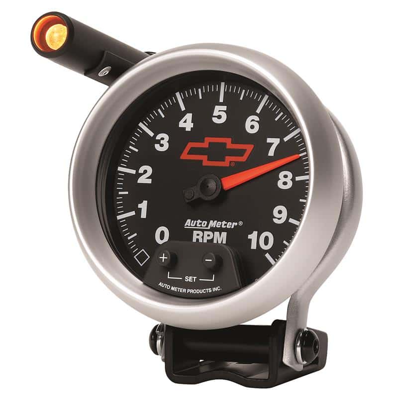AutoMeter — Autometer GM Red Bowtie Black 3-3/4in 0-10000 RPM Pedestal Mount Tachometer Quick-Lite
3-3/8" TACH, 10,000 - view 6