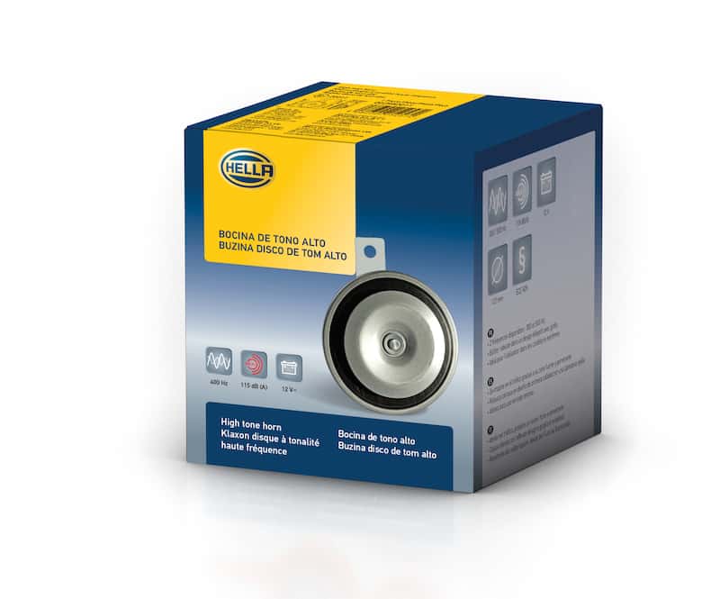 Hella — Hella Universal High-Tone Disc Horn 12V 400Hz (002952013 = 002952011)
OE Replacement Horn - view 12