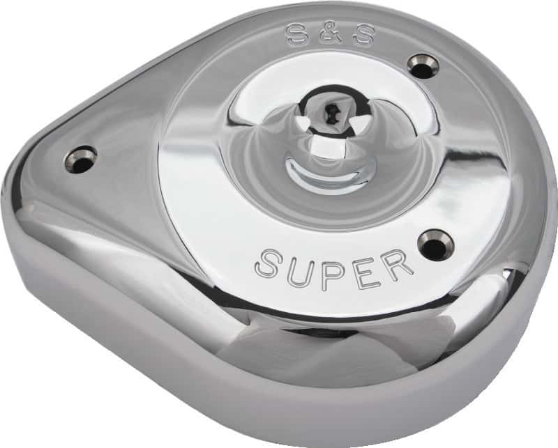 S&S Cycle — S&S Cycle Teardrop Chrome Air Cleaner Cover For S&S Super E/G Carbs - view 1