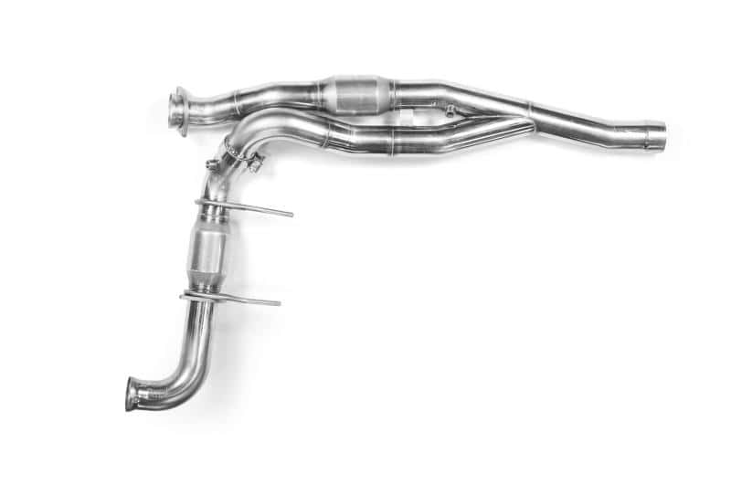 Kooks Headers — Kooks 10-14 Ford Raptor SVT 6.2L 4V ALL 3in SS OEM Cat Y Pipe
3in. x OEM Y-Pipe
3" x OEM Y-Pipe - view 3