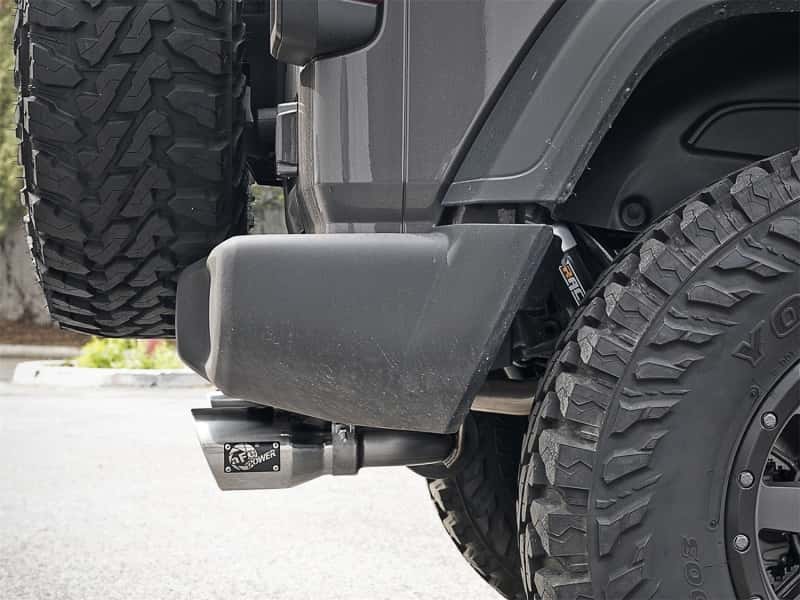 aFe — aFe Rebel Series 2.5in 304 SS Cat-Back Exhaust w/ Polished Tips 2018+ Jeep Wrangler (JL) V6 3.6L
Cat-Back Exhaust - view 7