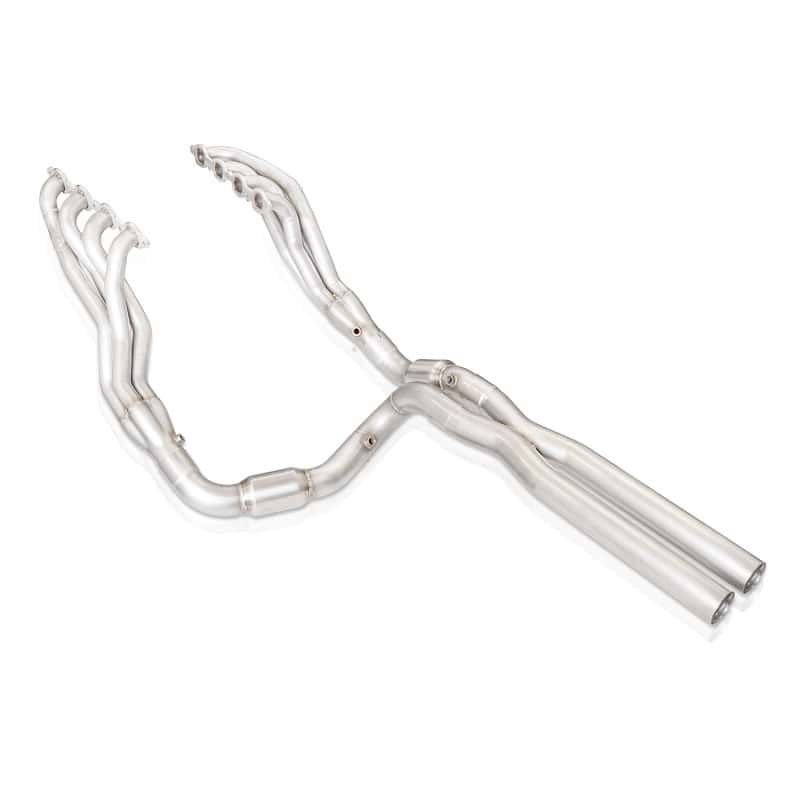 Stainless Works — Stainless Works 2019+ Chevrolet Silverado 5.3/6.2 Catted Headers 1-7/8in Primaries 3in Leads X-Pipe
Exhaust System - view 4