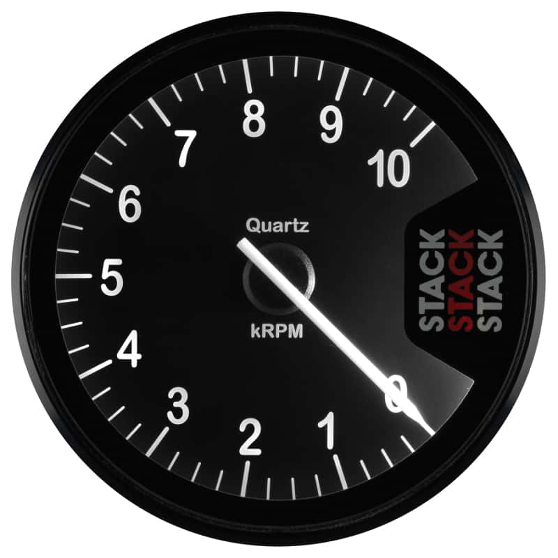 AutoMeter — Autometer Stack Clubman Tachometer 80mm 0-10K RPM - Black
Tach Club Blk 10kRPM - view 5