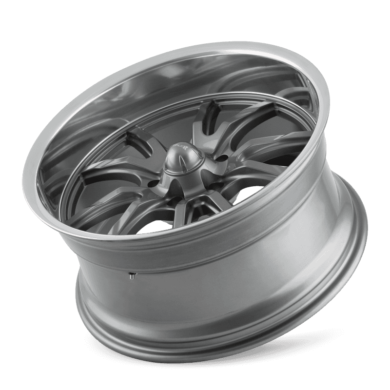 Ridler Wheels — Ridler 650 20x8.5 / 5x127 BP / 0mm Offset / 83.82mm Hub Gloss Grey Polished Wheel
RIDLER 650 - view 3