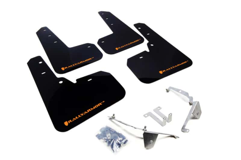 Rally Armor — Rally Armor 13-17 Subaru Crosstrek XV Black Mud Flap w/Orange Logo
Mud Flap - view 1