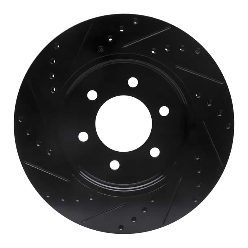 R1 Concepts — R1 04-08 Ford F-150 4WD Front Right Drilled & Slotted Black Brake Rotor
R1 Brake Rotor Drill - view 5