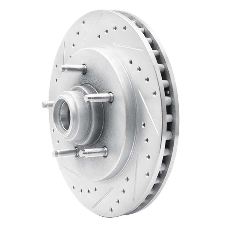 R1 Concepts — R1 97-00 Ford Expedition Front Left Drilled & Slotted Silver Brake Rotor
R1 Brake Rotor Drill - view 2
