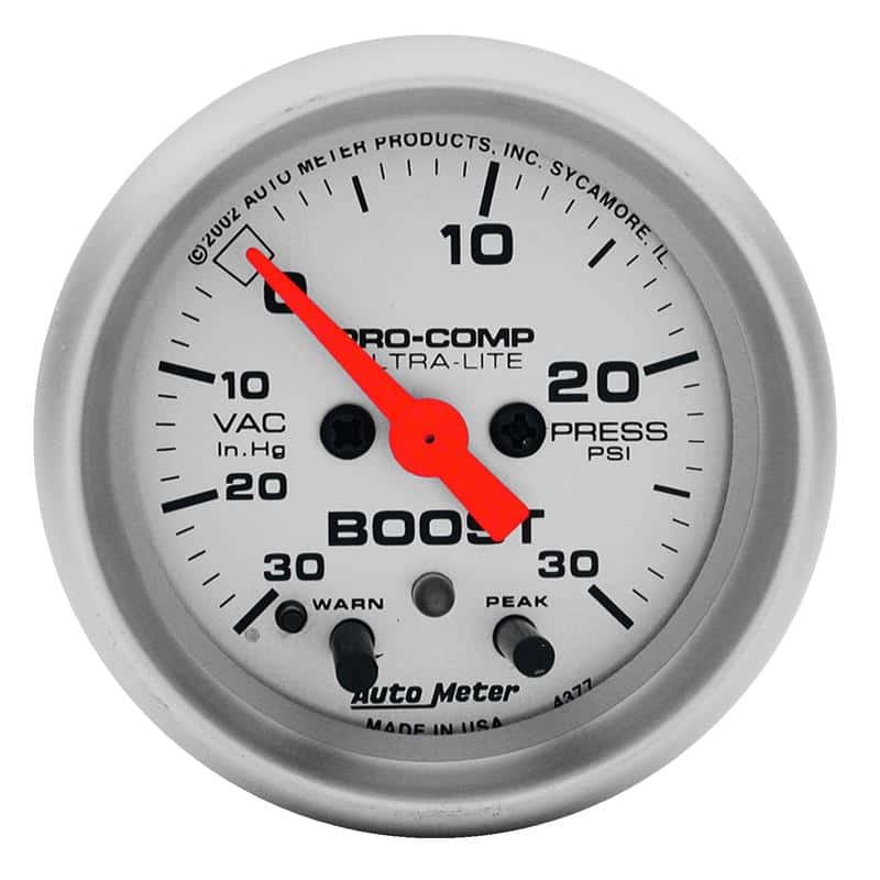 AutoMeter — Autometer Ultra-Lite 52mm 15 PSI Electronic Boost Gauge w/ Peak & Warn
2" BOOST-VAC, 30" - view 2