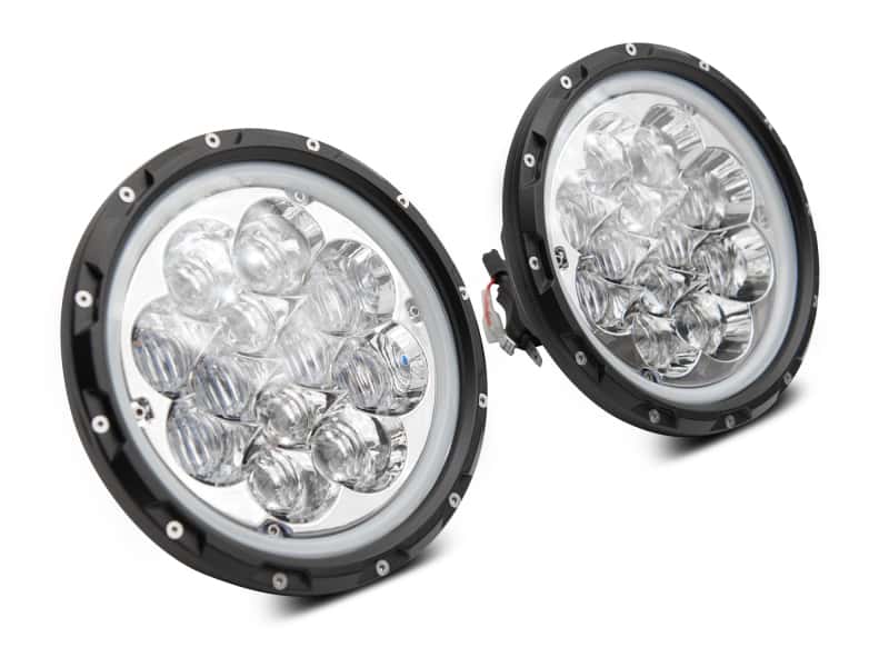 Raxiom — Raxiom 97-18 Jeep Wrangler TJ/JK Axial Spider LED Headlight w/ Amber DRL- Chrome Hsng (Clear Lens)
Headlights - view 4