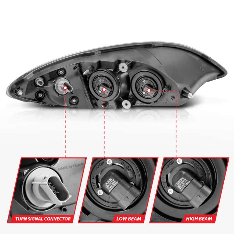 ANZO — ANZO 2008-2016 International Prostar Crystal Headlights Chrome Housing
Head Light Set
HdLtSet - view 10