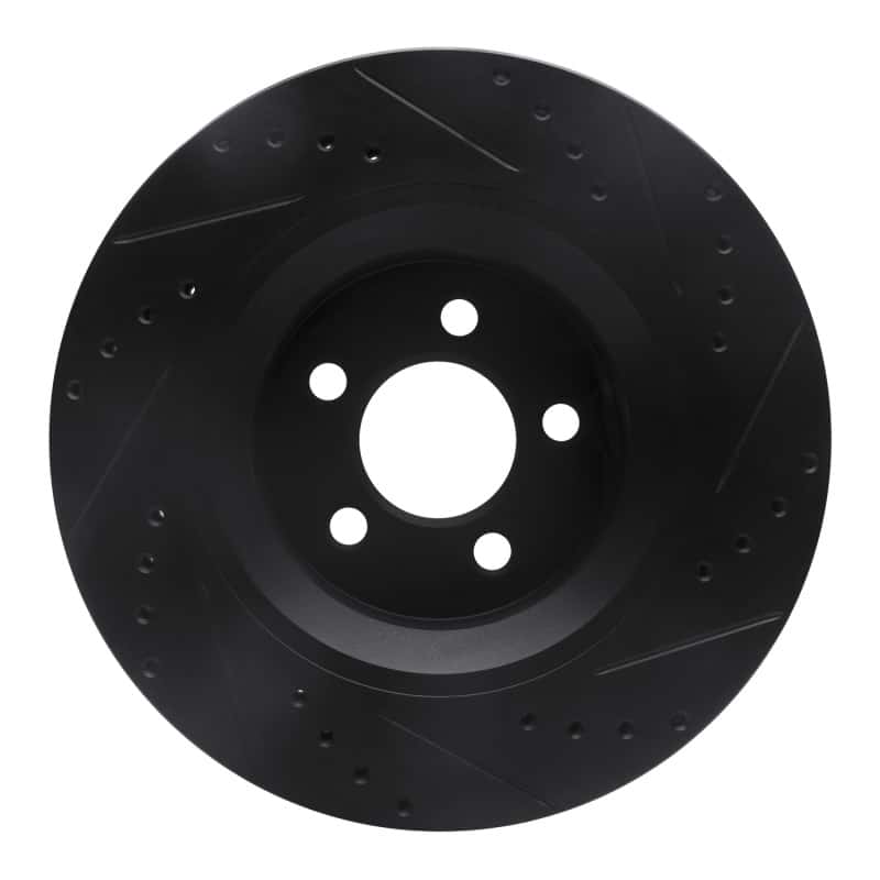 R1 Concepts — R1 11-12 Jeep Liberty Front Left Drilled & Slotted Black Brake Rotor
R1 Brake Rotor Drill - view 5