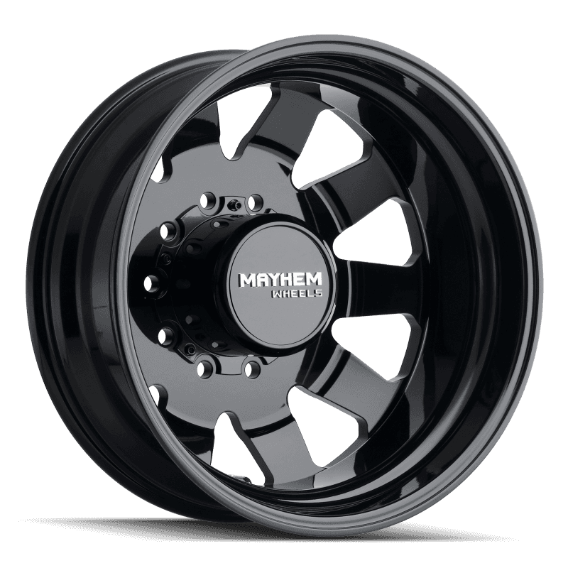 Mayhem — Mayhem 8181 Challenger Dually 22x8.25 / 10x225 BP / 169mm Offset / 170.1mm Hub Full Black Wheel
MAYHEM 8181 - view 4