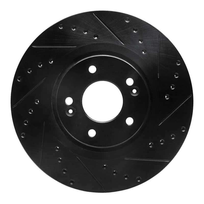 R1 Concepts — R1 15-20 Kia Sorento Front Right Drilled & Slotted Black Brake Rotor
R1 Brake Rotor Drill - view 1