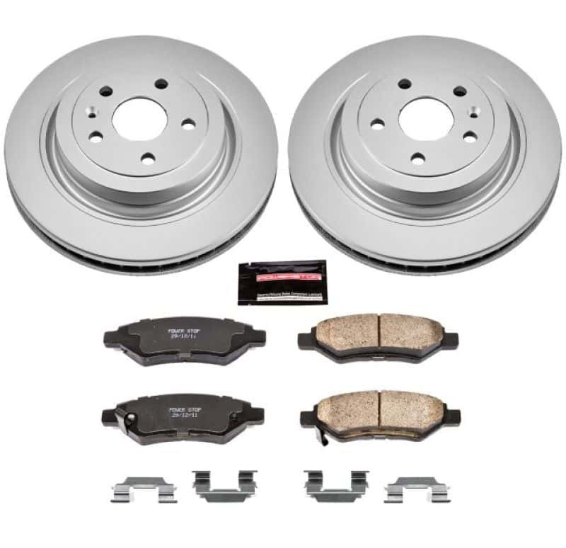 PowerStop — Power Stop 08-14 Cadillac CTS Rear Z17 Evolution Geomet Coated Brake Kit - view 1