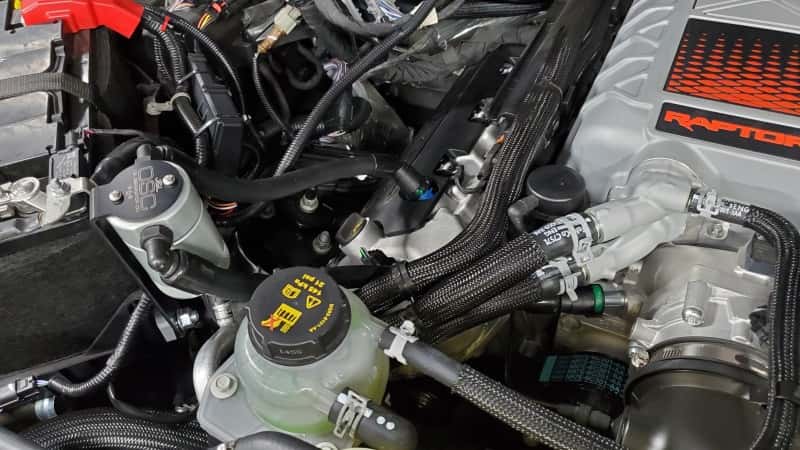 J&L — J&L 23-25 Ford F-150 Raptor R Oil Separator 3.0 Passenger Side - Clear Anodized
Oil Separator - view 3
